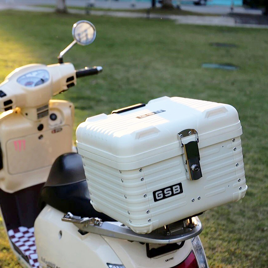 Scooter Helmet Set - Top Case Moto 47L, Boîte à