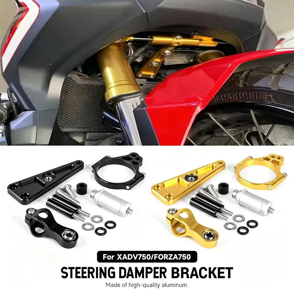 Steering Damper Stabilizer Kit Cnc - Amortisseur de direction réglable CNC pour