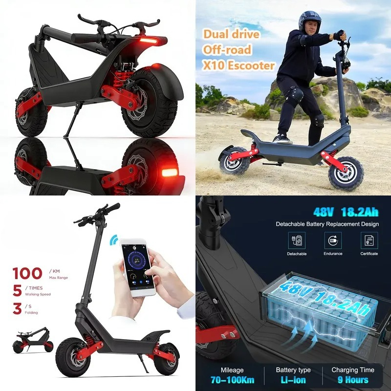 Trottinette électrique puissan - Electric Scooter Adults avis et prix