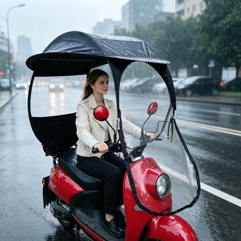 Pare-soleil pour vélo électriq - Electric Scooter Rain Cover avis et prix